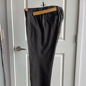 Hugo Boss Grey/Black Checkered Wool Dress Pants, 34x30